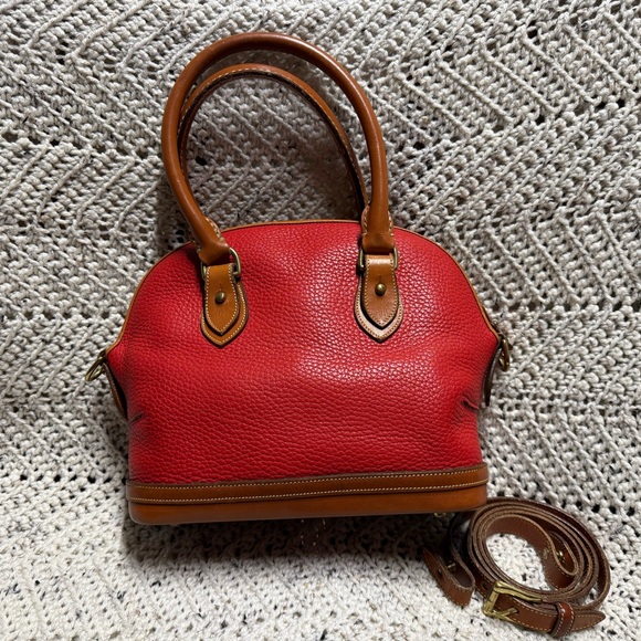 Vintage Dooney and Bourke Red Norfolk Crossbody - Picture 3 of 9